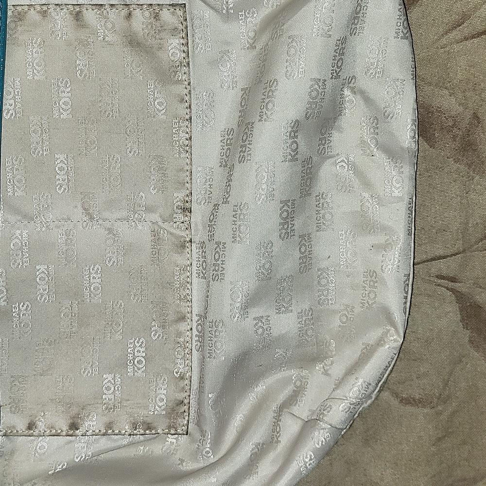 Michael Kors Leather Bag with Gold Accents - Picture 13 of 16